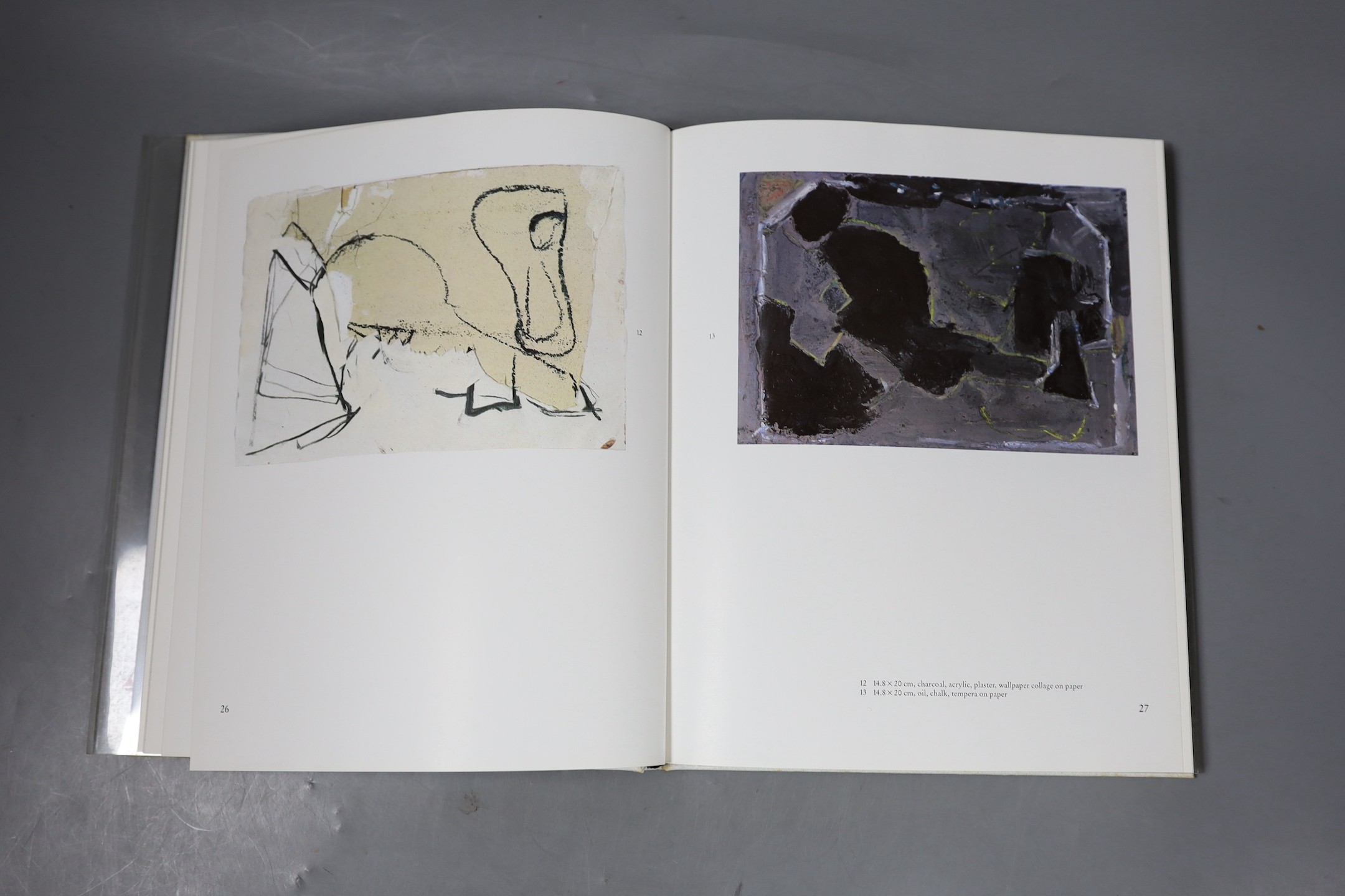 Hans Falk ‘A Year’s Work 1985-86’ catalogue, published by Edition Artefides Luzern in cloth binding with uniquely decorated acrylic dust jacket